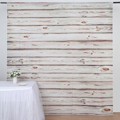 WHITE 8 ft x 8 ft Printed Vinyl Photo BACKDROP Wood Design Party Banner Events