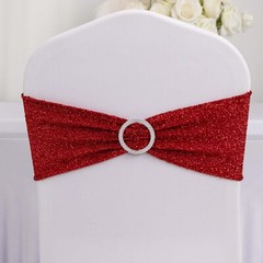 5 RED Spandex Chiavari Chair Cushion Covers Wedding Reception Party