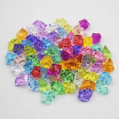 100pcs-200PCS/lot 25X18mm Acrylic Crystal Ice Rock Stones Vase Gems For Wedding