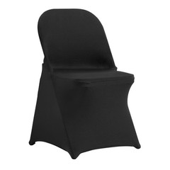 VEVOR 30PCS Black Stretch Spandex Folding Chair Covers for Wedding Party Dining