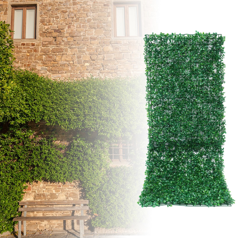 12Pack Artificial Boxwood Wall Hedge Mat 40*60cm PE Privacy Fence Grass Panels