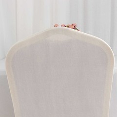 IVORY Ruffle Pleated Skirt Fitted Spandex Banquet CHAIR COVER Party Decorations