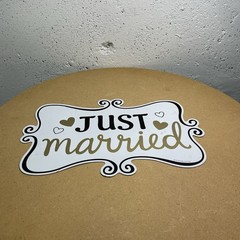Used Large Just Married Magnet for Wedding Car Or Truck-12’X7.5’-Free Shipping