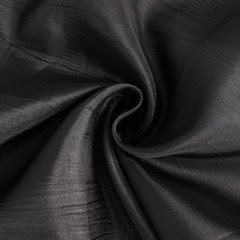 BLACK Crinkle Crushed Taffeta Banquet CHAIR COVER Party Wedding Events Decor