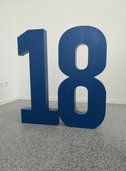 Polystyrene Number 60cm Decoration Wedding Birthday Coloured Choice Letter DIY