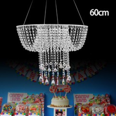 Crystal/Acrylic Chandelier Skirt Suspended Wedding Cake Swing Hanging Cake Stand