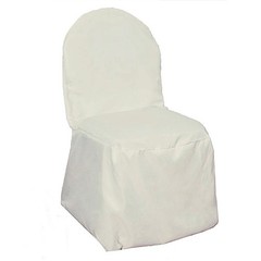 50 Ivory POLYESTER BANQUET CHAIR COVERS Wholesale Wedding Party Decorations