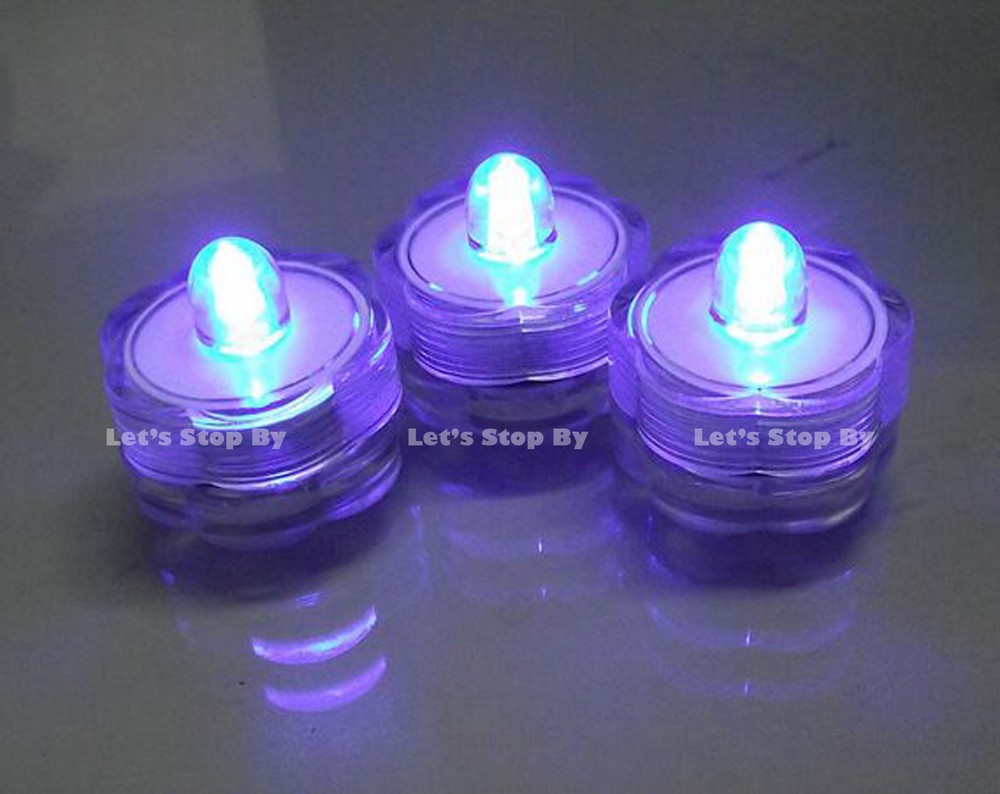 36 LED Purple SUBMERSIBLE Wedding Waterproof Centerpiece Battery Decor Light