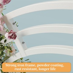 Heavy Duty Metal Wedding Arch Aisle Arbor Floral Arrangement Backdrop Multi-Use