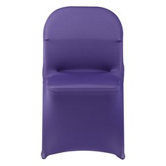 Uimoso 50PCS Purple Stretch Spandex Chair Covers for Weddings and Events