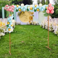 Large Balloon Arch Set Stand Base Frame Kit Birthday Wedding Party Decoration