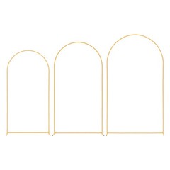 Uimoso Wedding Arch Backdrop 3 PCS Metal Stand 8′ 7.2′ 6.6′ Events Decor Party