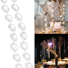 1 Rolls Acrylic Bead Garland Diamond Strand Curtain Wedding Party Decor