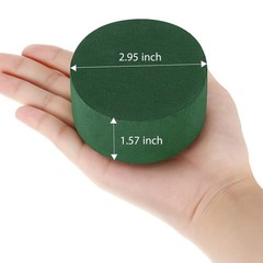 Maitys 12 Pieces Round Floral Foam Wet Green Flower Foam DIY Flower Arrangeme…