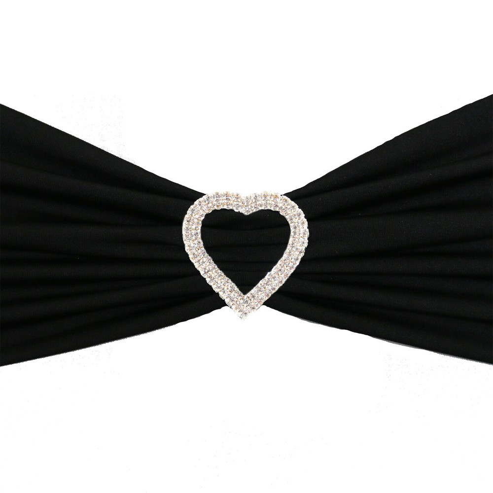YCC Linens – 10 Pack Rhinestone Chair Sash Buckles for weddings and parties