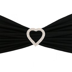 YCC Linens – 10 Pack Rhinestone Chair Sash Buckles for weddings and parties