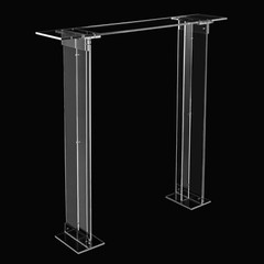 Tall Clear Acrylic Flower Stand Wedding Centerpiece Rectangular Long Floral Fram