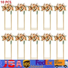 31.4” 10Pcs Tall Gold Metal Flower Stand for Wedding Table Centerpieces Decor