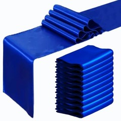 Stain Table Runners 10 Pack Silk Smooth Table 10 Pack 12×108 Inch Royal Blue