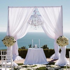 10 ft x 10 ft Adjustable Wedding Canopy Chuppah Mandap Hardware Kit