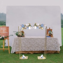 1×1.2M Golden Metal Wedding Arch Backdrop Stand kIT for Wedding Party Decoration