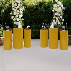 6 Pedestal Stand Party Iron Round Column Riser Wedding Party Display Decoration