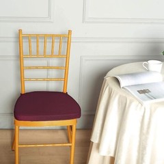Burgundy POLYESTER CUSHION for CHIAVARI CHAIR Wedding Party Ceremony Decoration
