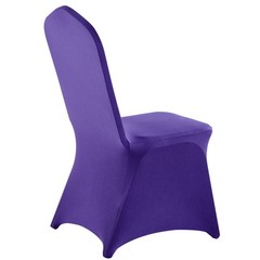 VEVOR 50PCS Purple Stretch Spandex Folding Chair Covers for Wedding Party Dining