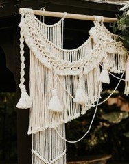 Bohemia Wedding Backdrop, Macrame Wall Hanging, Macrame Curtain Bohemian
