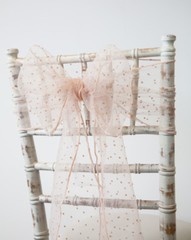 ORGANZA CHAIR SASH BOW KIMMY DOT VARIOUS COLOURS WEDDING CHAIRS VENUE DECOR