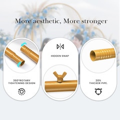 3 Pack Gold Balloon Arch Stand Set for Weddings, Parties & Baby Showers