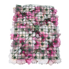 6Pcs Flower Wall Panel Floral Backdrop Wedding Party Home Artificial Flower Deco