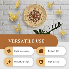48 Pcs 3D Gold Wall Butterfly Set – 4 Styles, 3 Sizes for Wedding & Birthday …
