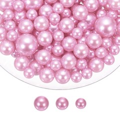 150 Pcs Pearl Bead for Vase Filler, 20/14/10mm Floating Beads(Light Pink)