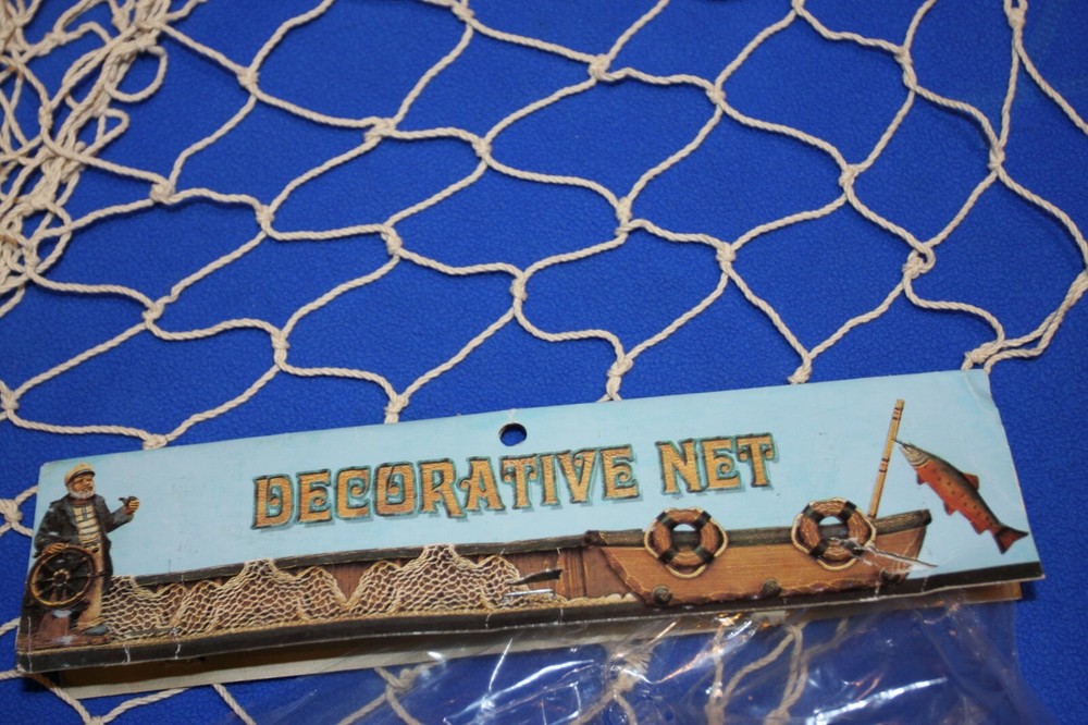 Beach Wedding Tabletop Decor Fishing Net, 50 square feet, 5′ x 10′, NT-1