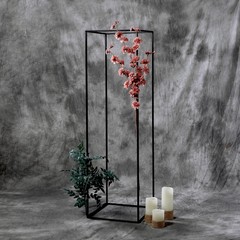 2 Rectangular 48″ Metal Geometric Flower STANDS Centerpieces Party Decorations