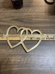 Heart & Arrow Wall Hanging Decor Metal Hearts C11