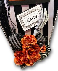 Beetlejuice,Halloween Wedding,card box,coffin,black,orange,til death do us part,