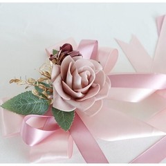 2 Packs Decorative Flowers for Wedding Car Mirror,14 Inch Wedding Car Door Ha…