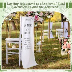 Father Wedding Memorial Reserved Chair Sign in Loving Memory of Parents Celeb…