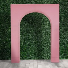 7 ft PINK Spandex Wedding Arch Cover for Arc de Triomphe Stand