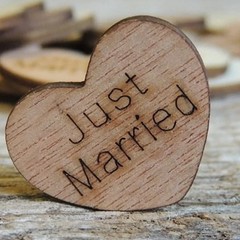 Unfinished Wood Heart Craft Embellishments Party Table Scatter DIY