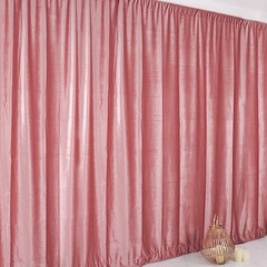 DUSTY ROSE 8 ft Premium Velvet Backdrop Curtain Party Wedding Booth Decorations