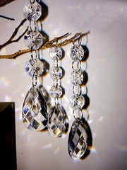 10/30/60PCS Acrylic Crystal Bead Garland Chandelier Hanging Wedding Party Decor