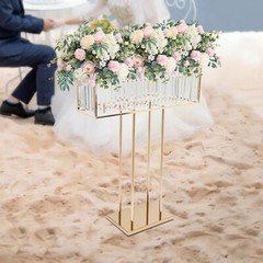 Wedding Flower Stand, Wedding Crystal Flower Stand, Crystal Flower Stand