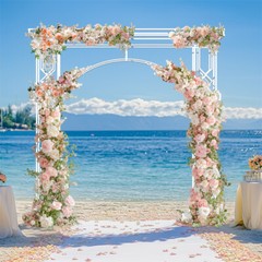 Extra LargeWhite Wedding Archway Stand Celebration Ceremony Backdrop Square Arch