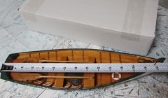 Wood ROW BOAT Skif Dory CANOE model rowboat skiff nautical decoration ship 14.5″