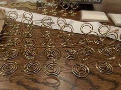 Wedding / Bridal Accessories Lot – Card Box, Table Number Holders, Signs