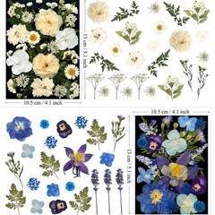 92Pcs Pred Dried Flowers for Resin, Real Assorted Natural Bulk