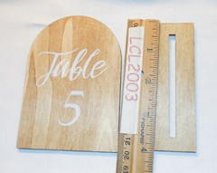 Table Number 1-10 Shower Wedding Party Family Reunions Wooden Natural 4″ by 3″